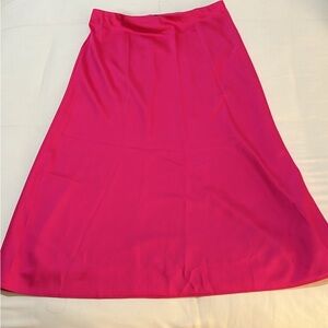 Magenta silk skirt from J Crew